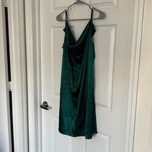 Black and green cami dresses